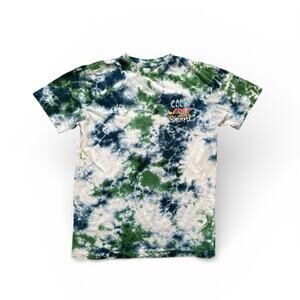 Teenage Cold Fast Smoked Mens Tye Dye Graphic T Shirt Size Small